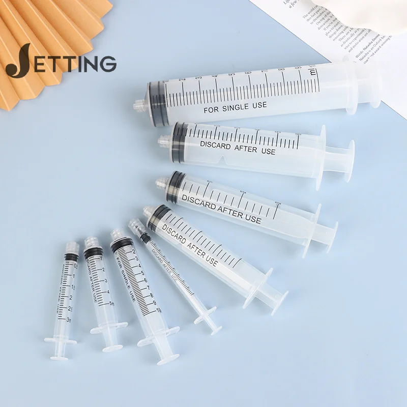 10pcs Luer Lock Syringes 1/2/3/5/10/20/30/5/100ml Plastic Syringe Nutrient Syringe Tools Sampler Measure Tool Parts 3