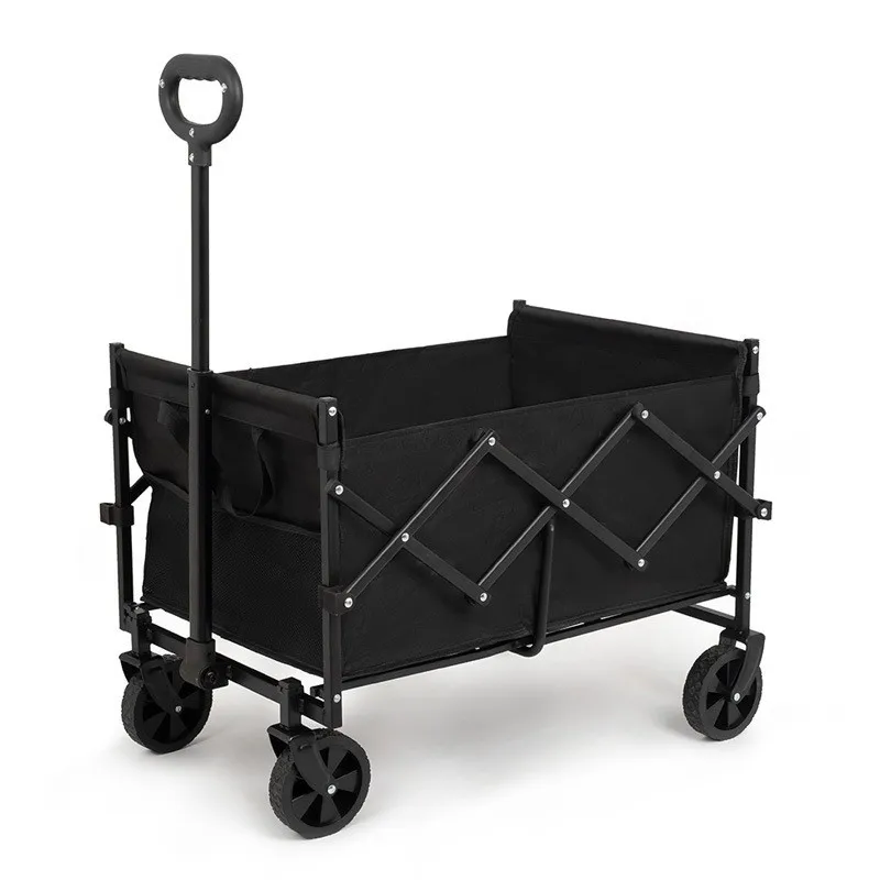 Folding Shopping Cart DZ Outdoor Stall Universal Small Foldable Picnic Camping Travel Off Road Hand Pulled