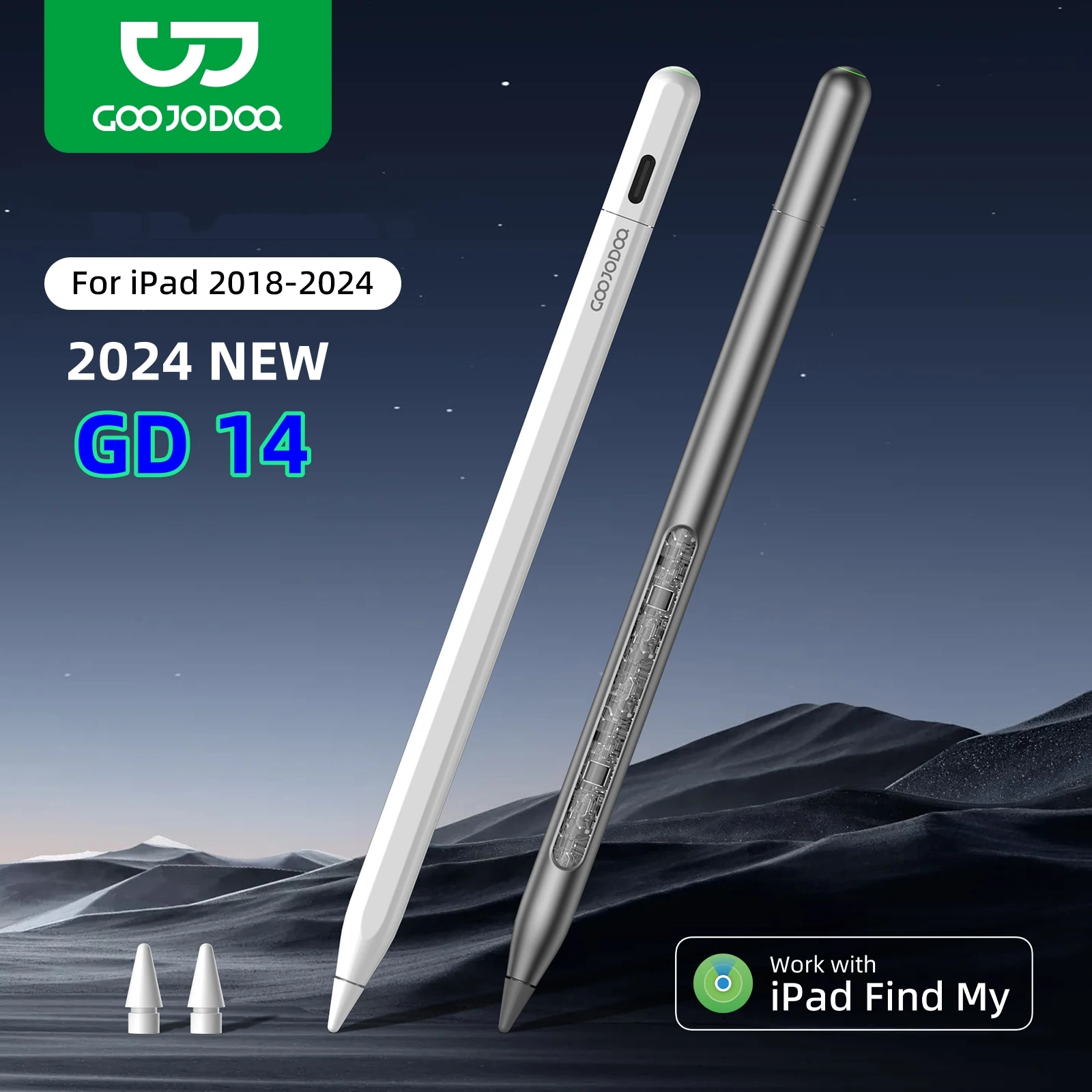 Apple Pencil 2 with Find My Function for iPad