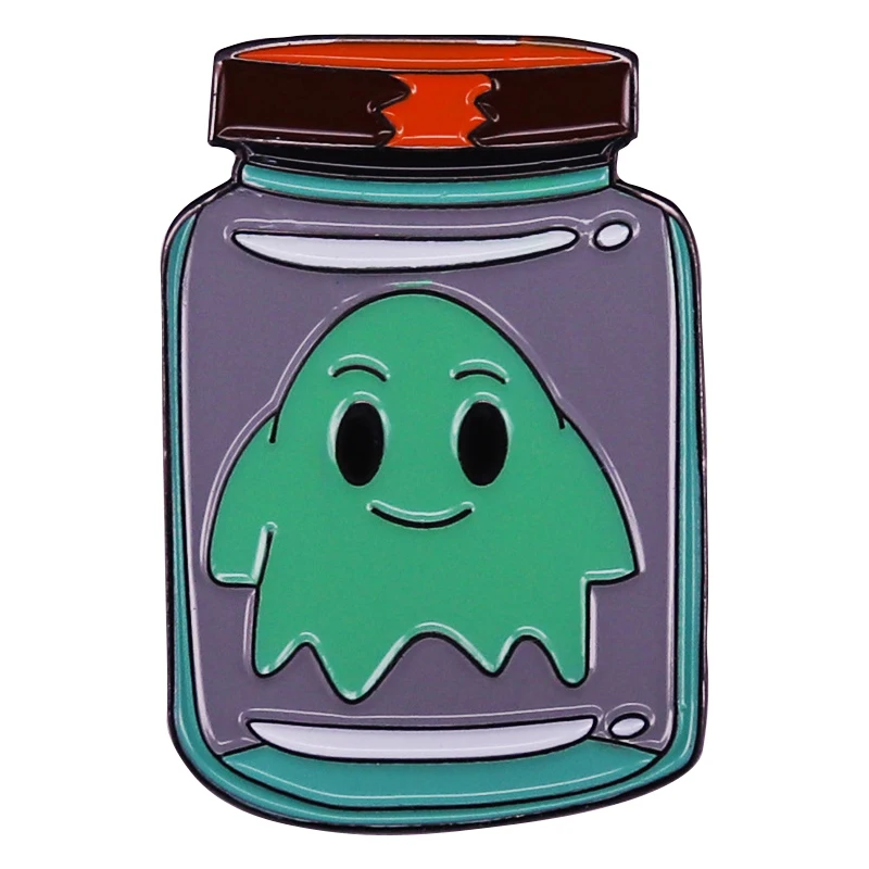 

A2269 Halloween Cartoon Ghost Enamel Pin Funny Horror Brooches Decoration Pin Cosplay Clothes Jewelry Badge for Friends