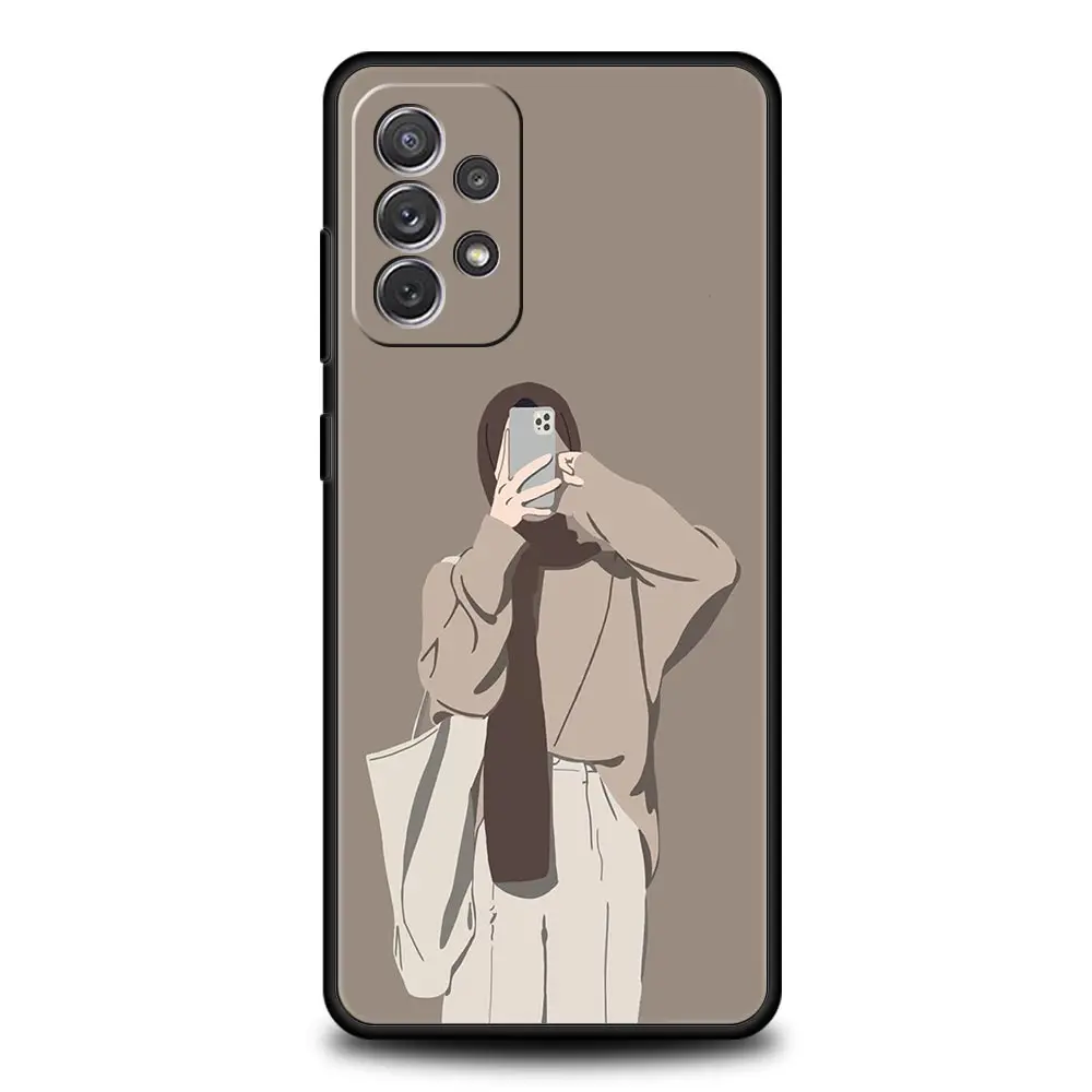 Elegant Muslim Arabic Girl Design Phone Case Cover - Artistic Protection
