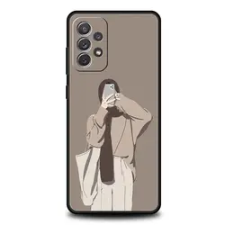 Elegant Muslim Arabic Girl Design Phone Case Cover - Artistic Protection - Samsung A03S (A6)