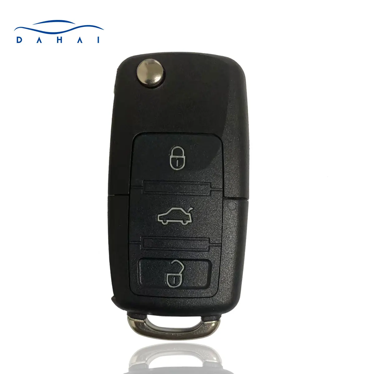dahai 1J0959753AG For VW Beetle Bora Golf Passat Polo Transporter T5 Flip Remote seat altea Key 434MHz ID48 Chip HU66 Blade