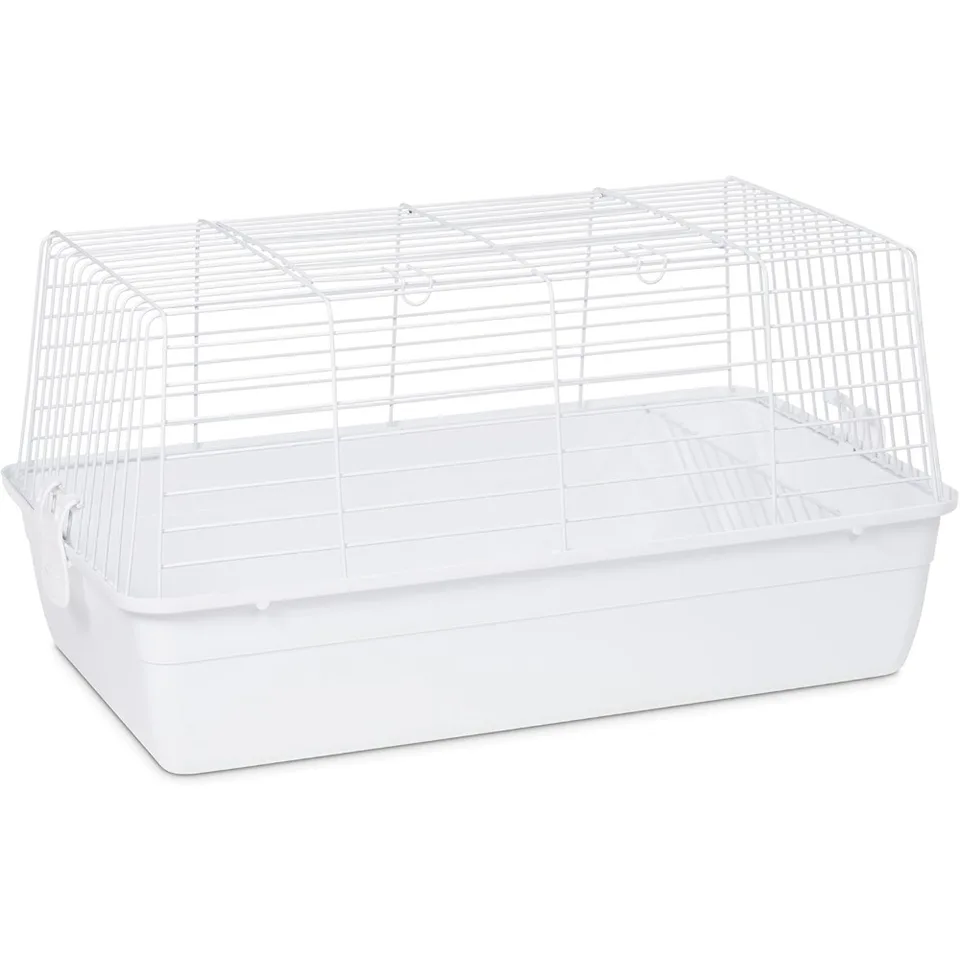 Small Gray Pet Cage with Easy Clean Features