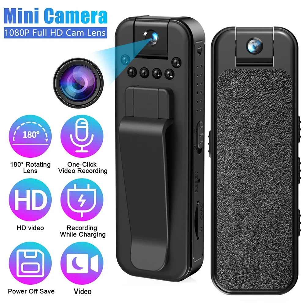 

Мини-камера видеонаблюдения HD 1080P, Wi-Fi, ночное видение, датчик движения