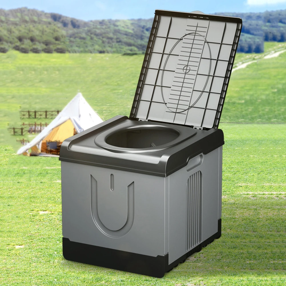 Description Picture 4 of itemPortable Foldable Toilet Seat Square 70L Trash Can Storage Box for Camping Self-driving Travel Car Travel Potty
