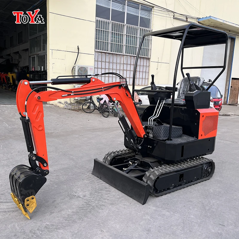 

Low fuel-consumption hydraulic excavator crawler rubber track mounted digger grabber compact digging machinery customized