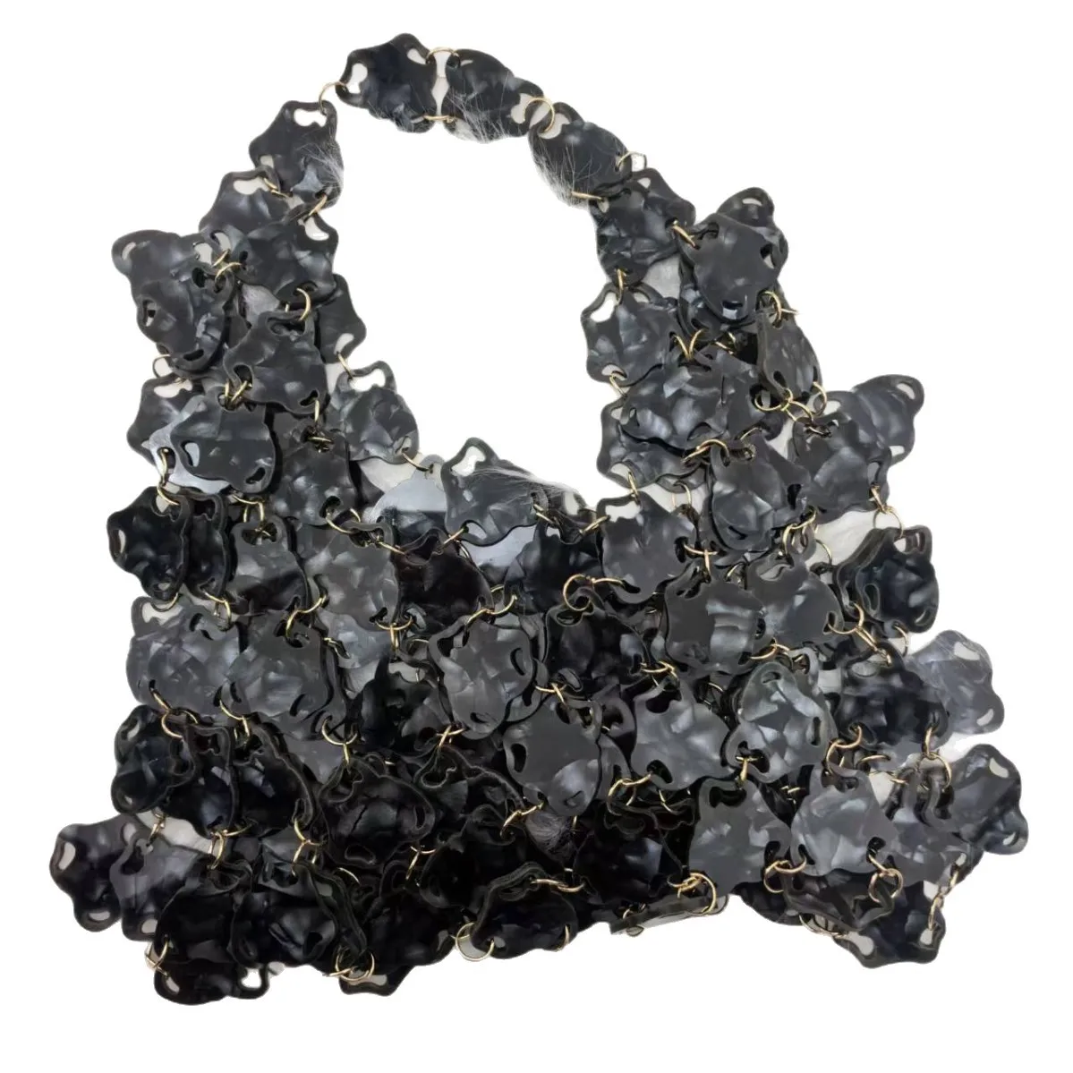 New Retro hand woven Hollow Design Handmade Beaded Phone Bag Luxury Women Shoudler Bag Lady Crossbody Bags