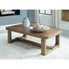 Cabalynn Traditional Farmhouse Coffee Table, Brown 1