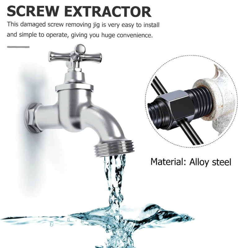 Faucet Broken Wire Extractor Waste Water Pipe Broken Wire Removal Tap Plumber Maintenance Tool