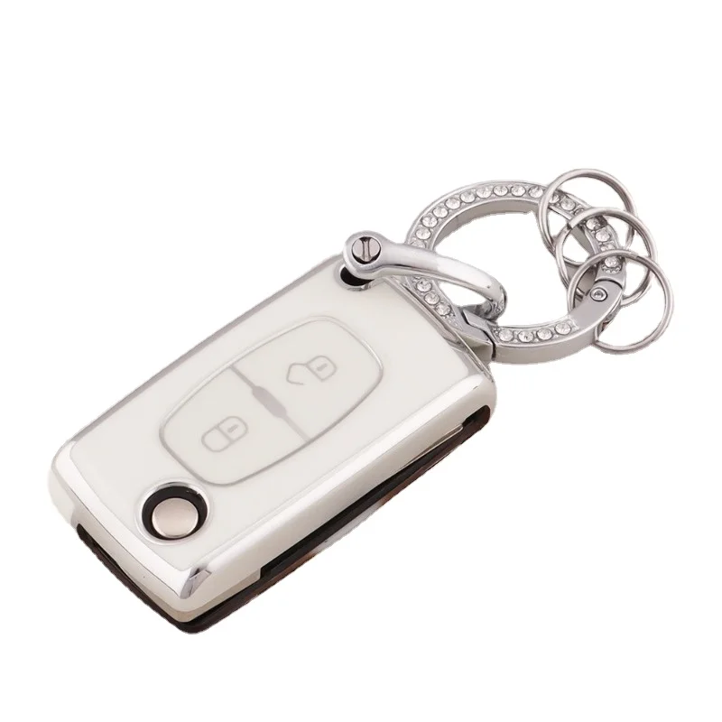 2 3 Pulsanti Tpu Car Key Case Cover Per Citroen C4 C5 C3 C2 C4L Xsara Picasso Per Peugeot 208 207 308 Rcz 408 407 307 206 207 607