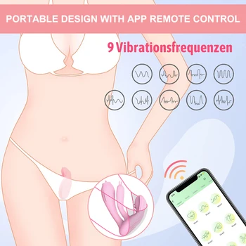 Wireless Bluetooth Dildo Vibrator for Women APP Control Wear Vibrating Panties Pussy Tongue Licking Clit Masturbation Sex Toys 2