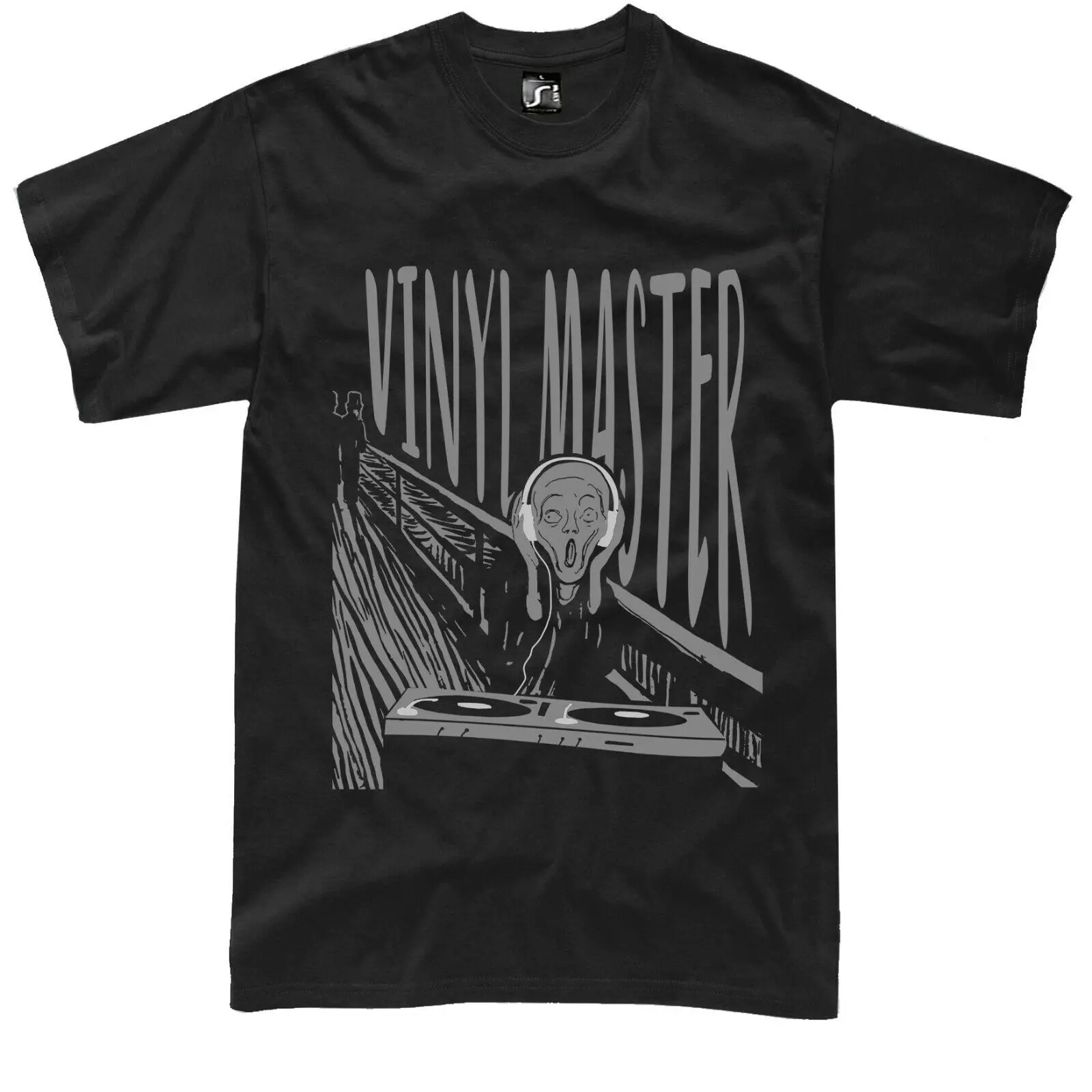 Edvard Munch Dj T-Shirt-Scream Dj Gift Technics Mk2 1200 Tshirt