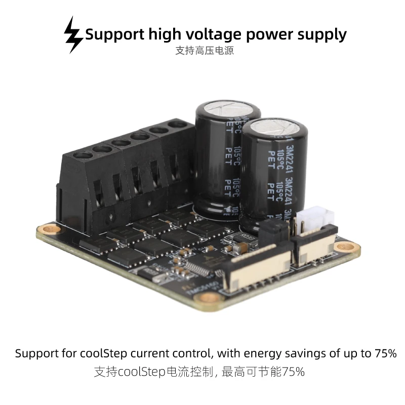Mellow Fly Stepper Motor Driver Stepstick Spi Silencioso Marlin Klipper Rrf Peças de Impressora 3d 24v 48v hv Tmc5160 Pro V1.2 - Imagem 4