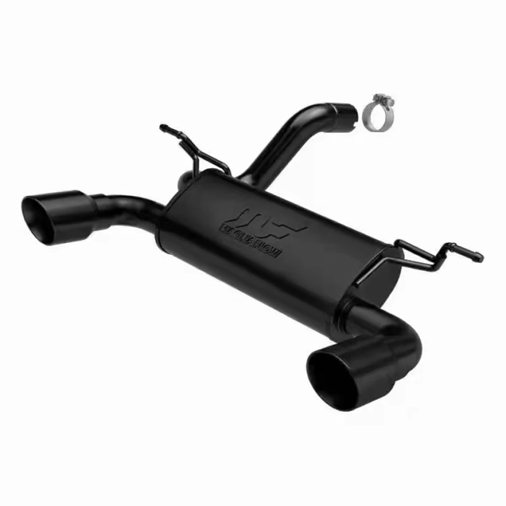 - 4X4 OFF-ROAD MUFFLER SYSTEM ACCESSORIES FIT FOR JEEP WRANGLER JL STEEL EXHAUST TIP KITS MODIFIED EXHAUST PIPE