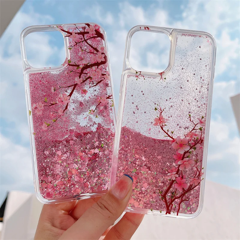 ピンクの花,愛,ハート,きらびやかな,iphone 16 15 14 13 pro max