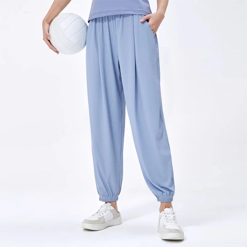 GOLDEN CAMEL 야외 하이킹 바지 태양 보호 스포츠 러닝 바지 여성용 빠른 건조 얇은 얼음 느낌 바지 2023 Summer Ne