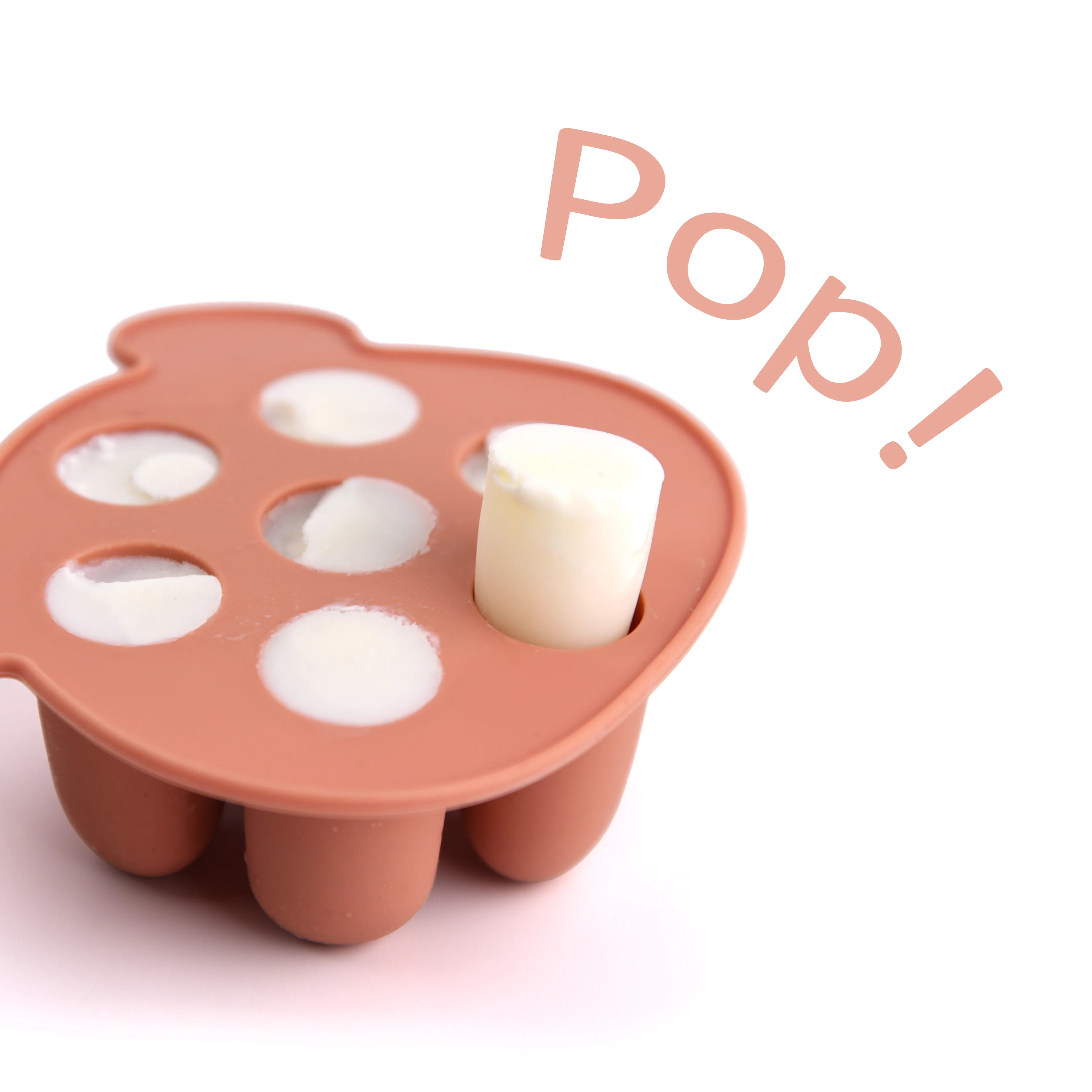 Silicone Ice Tray 100% Food Grade Silicone Bear Design Ice Mold With Lid for Breastmilk Popsicle