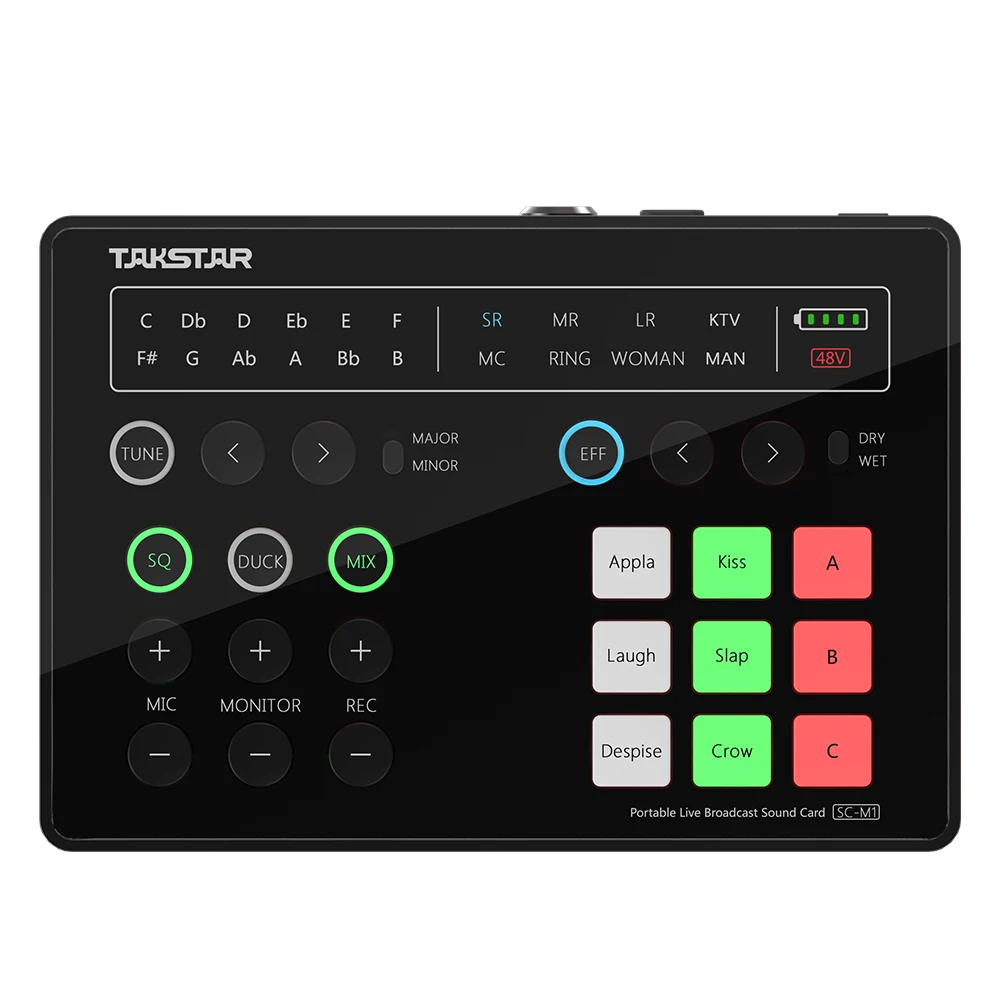 Takstar SC M1 Portable Live Broadcast Sound Card Audio Interface takstar-sc-m1-portable-live-broadcast-sound-card-audio-interface