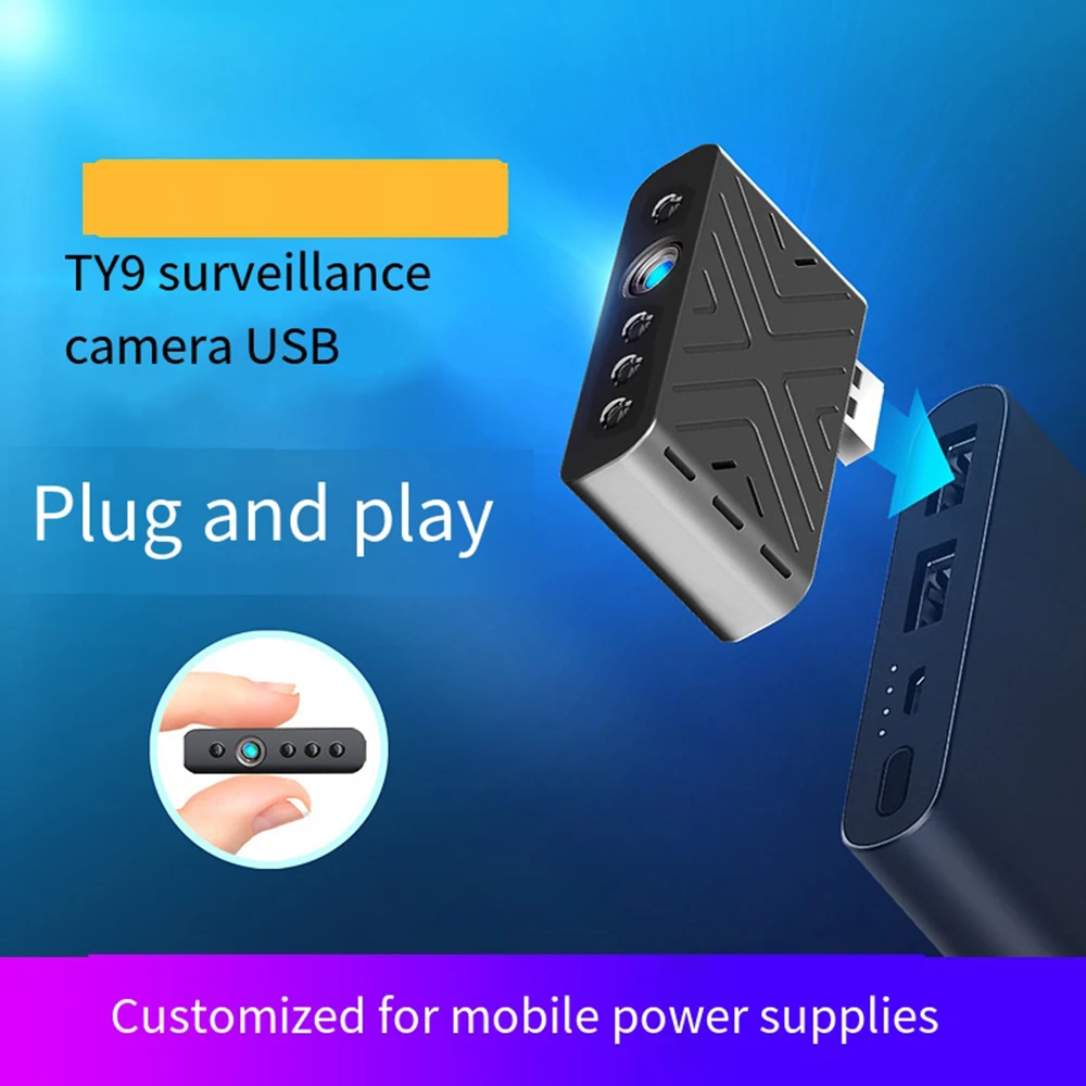 

Mini Camera TY9 1080P HD USB WIFI Micro Body Cam with Night Vision Loop Recording Video Voice Recorder for Home Safety Camcorder