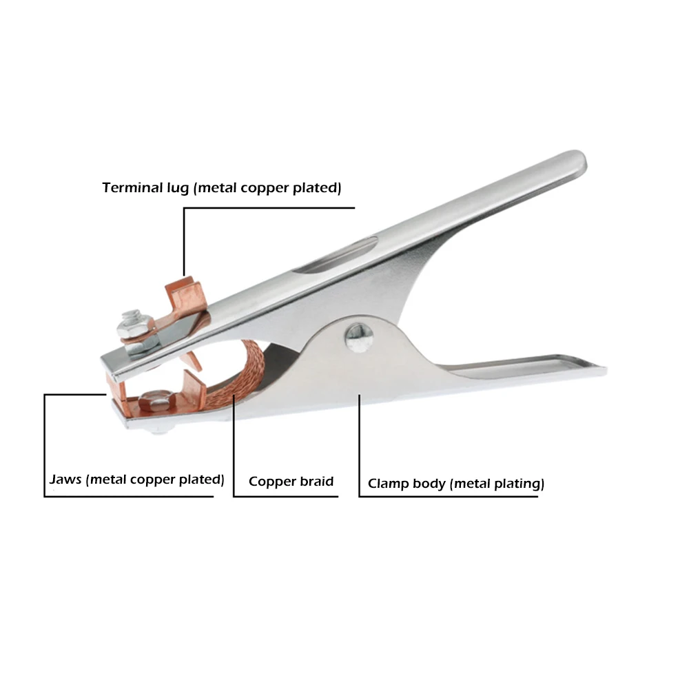 Welding Earth Clamp Ground Clamps accessories equipment 300A Electrode Holder Cable Clip for Welder Tools Grounding Welders