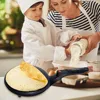 Electric Crepe Maker, Portable Crepe Maker & Hot Plate Cooktop , Nonstick Coating, Easy To Use for Pancakes, Blintz, Chapati 2