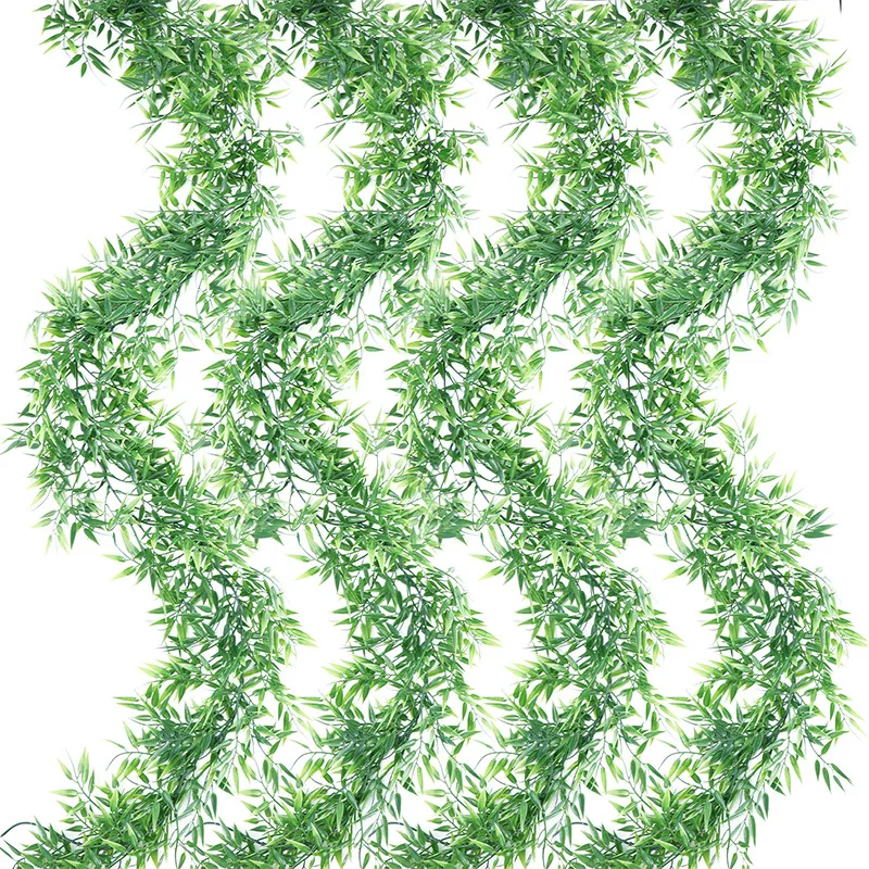 ArtificialPlantsArtificialRattanGreenPlantRattanManBambooLeaf