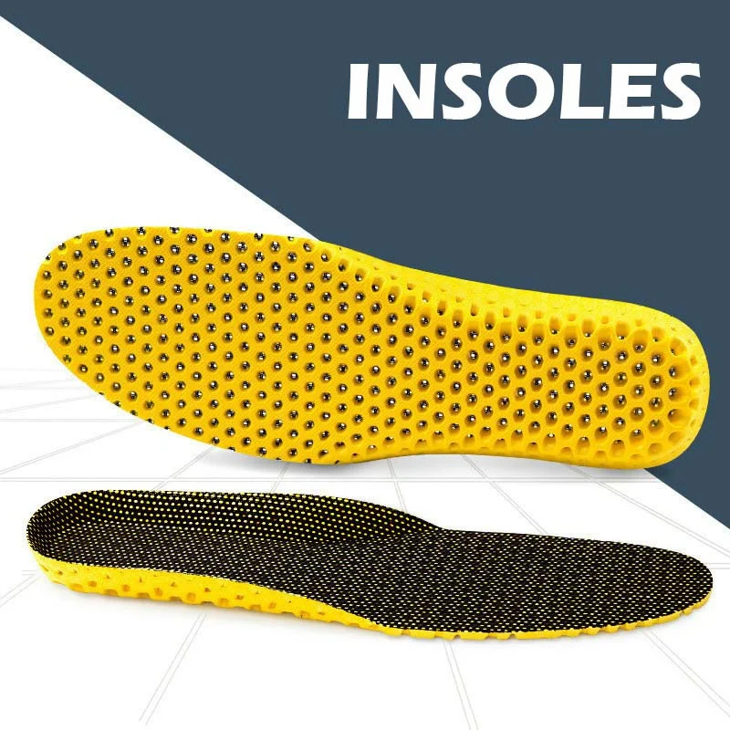 

Memory Foam Insoles for Feet Mesh Deodorant Breathable Inserts Men Women Shoes Shock Absorption Massage Soles Pads EVA Cushions