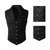 Gothic Vest Pants Combination, Halloween Men's Suit Vest Pants, Steampunk Victorian Stage Pantalon Performance Style Waistcoat 2