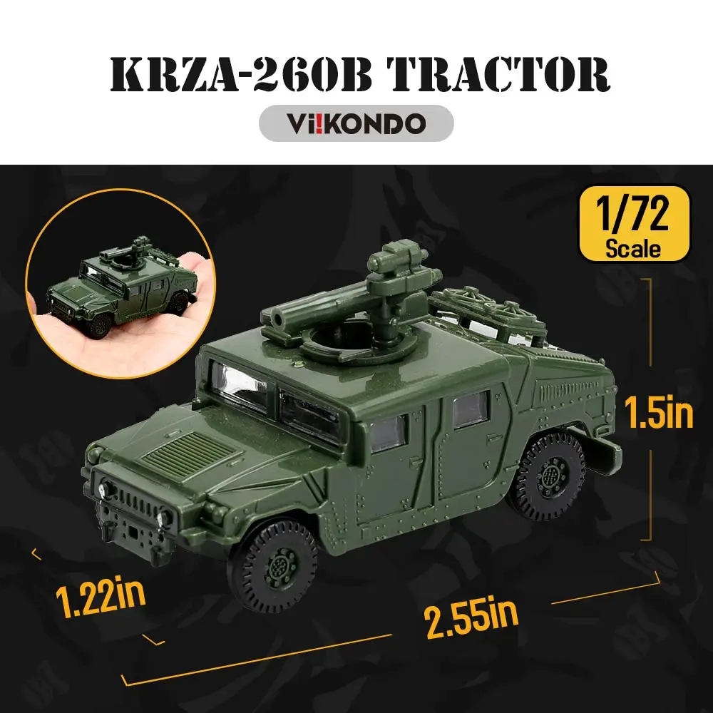 戦車ジオラマ 1/72 ドイツタイガー戦車とUS装甲車+カーゴトラック