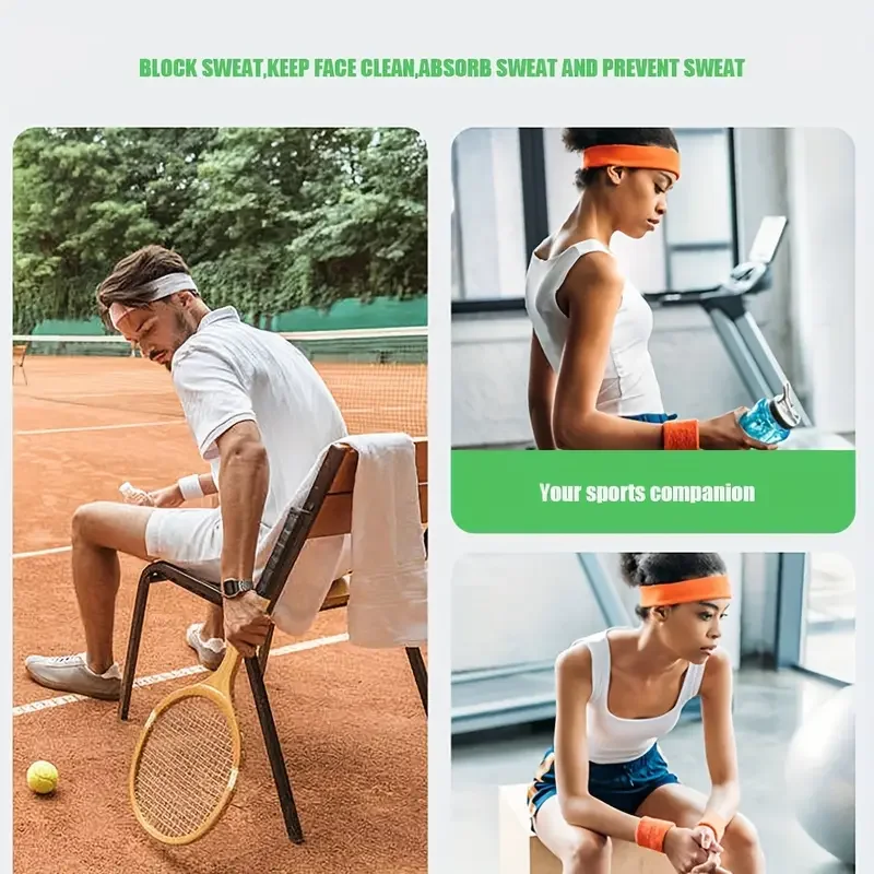 Sports Headband & Wristband Set 3