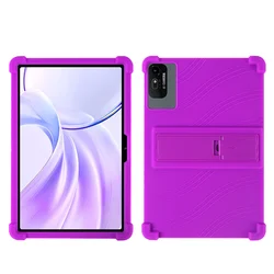 Kids - Friendly Soft Silicone Protective Tablet Stand Cover, 10.95 - Inch (PURPLE)