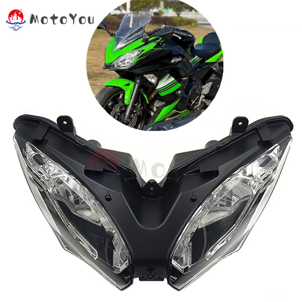 バイク ヘッドライト 忍者 ZX-6R ZX636 2013-2014 オートバイ フロント