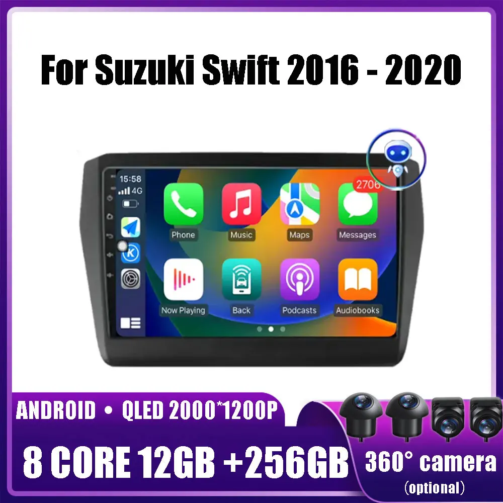 

Автомобильный мультимедийный плеер на Android 14 для Suzuki Swift 2016-2020, головное устройство, стерео, GPS-навигация, BT, Wi-Fi, автомобильные аксессуары, инструменты DSP