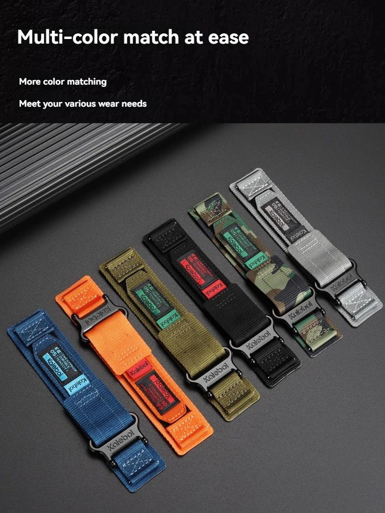 Enhanced Canvas Watchband for Sports Watches - Men's Bracelet Watch Accessory