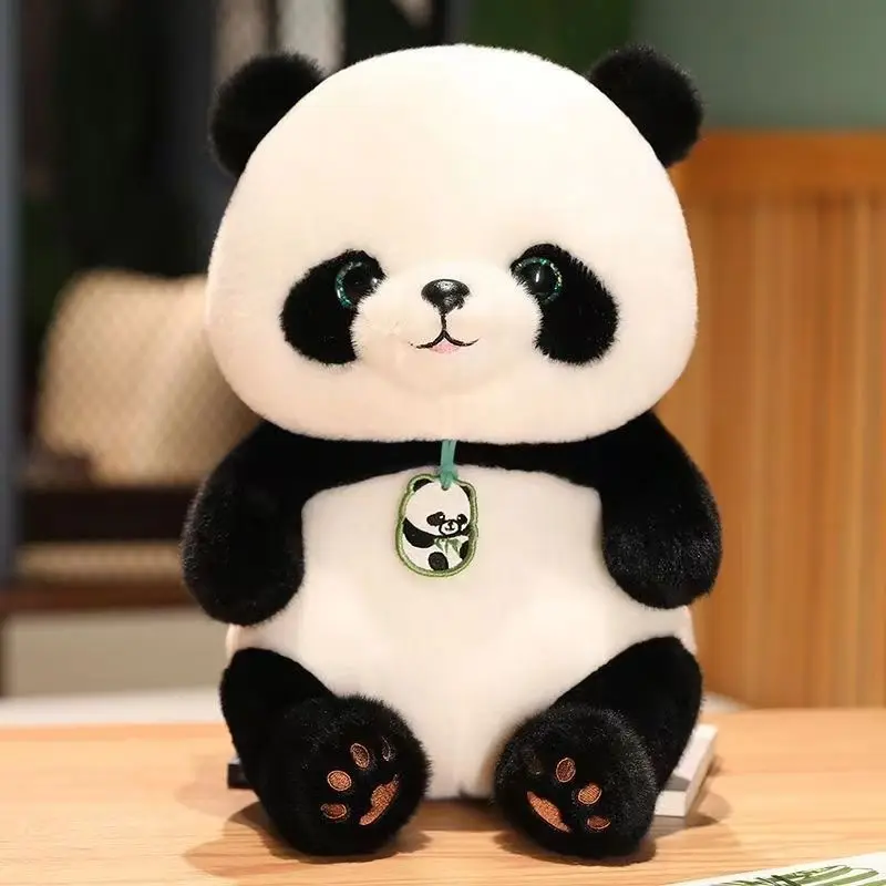 Cute Panda Plush Toy Chinese Doll Bear Pillow Cloth Chinese Birthday Gift For Boys Girl 30cm