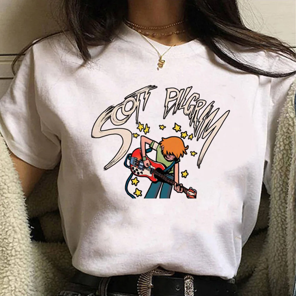 Scott Pilgrim Tee Women Graphic Manga Giapponese Tshirt Girl Manga Abbigliamento