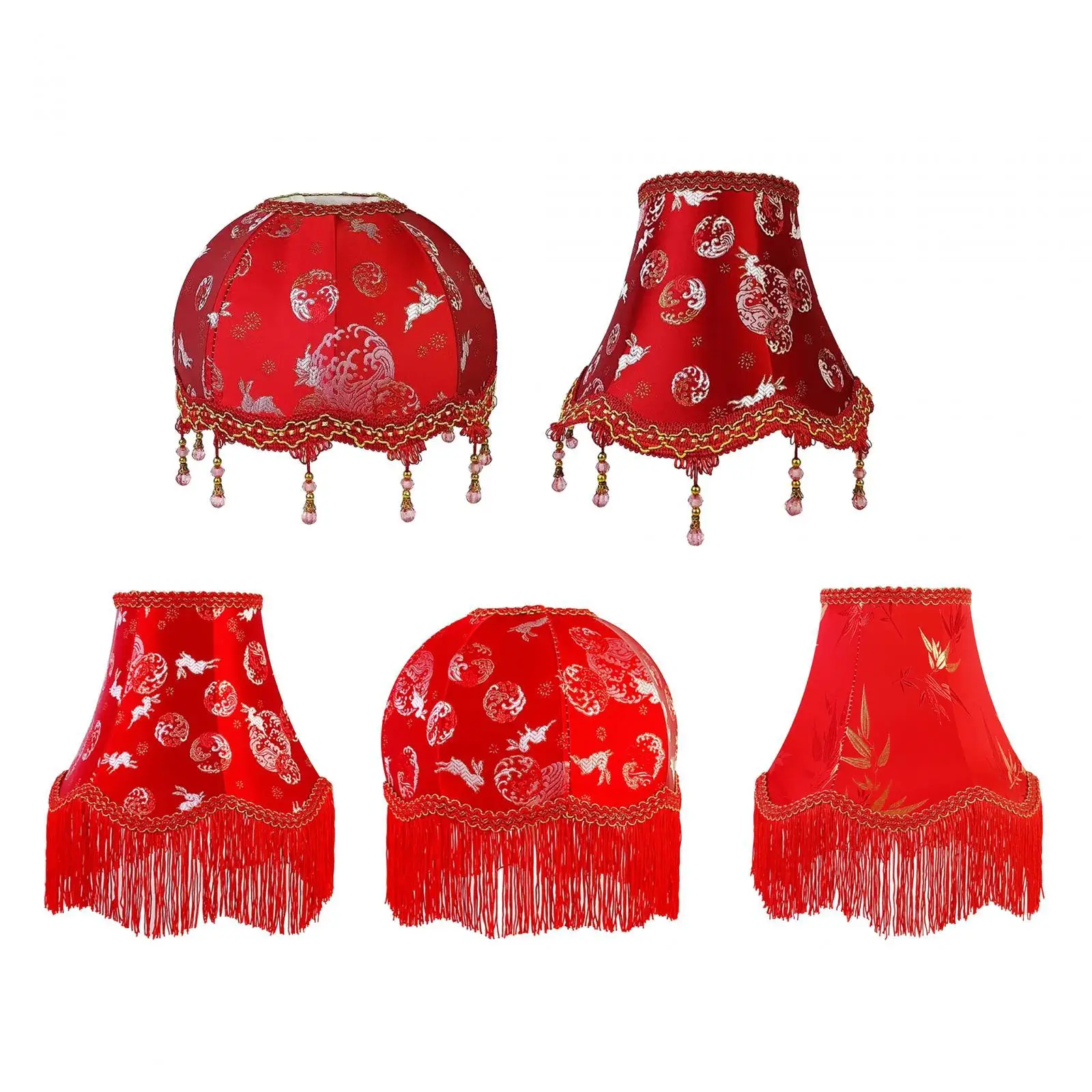 

Table Lamp Shade with Tassel Desktop Lampshade for Cafe Living Room