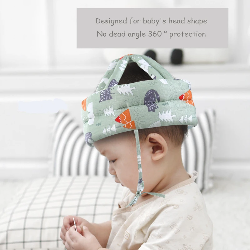 Enfant En Bas âge Bébé Tout-petit Casque De Sécurité Sécurité Réglable Protège-casque Harnais Protection De La Tête Coussin De Protection De La Tête Bonnet Bonnet Avec De(rose