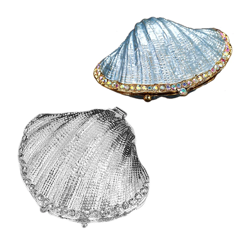 

1pc Jewelry Trinket Box Shell Earrings Necklace Bracelet Display Gift Box Accessories Storage Tool Wedding Engagement Ring Box