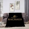 Logo French Cognac R-Remy M-Martin Blanket Plush Nap Sofa rug for Living Room Warm Office Bedroom Birthday Home Travel Kid Gifts 4