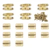 15pcs/set Antique Bronze Hinges 16*12mm With Box Latch Hasp Clasps 26*15mmw/screws Retro Buckle Padlock Wood Jewelry Case Lock 3