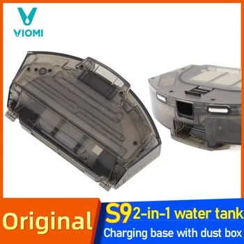 오리지널 Viomi S9 2 in 1 물탱크, 먼지 상자 포함, 충전 베이스, 로봇 진공 청소기 액세서리, 고효율 필터