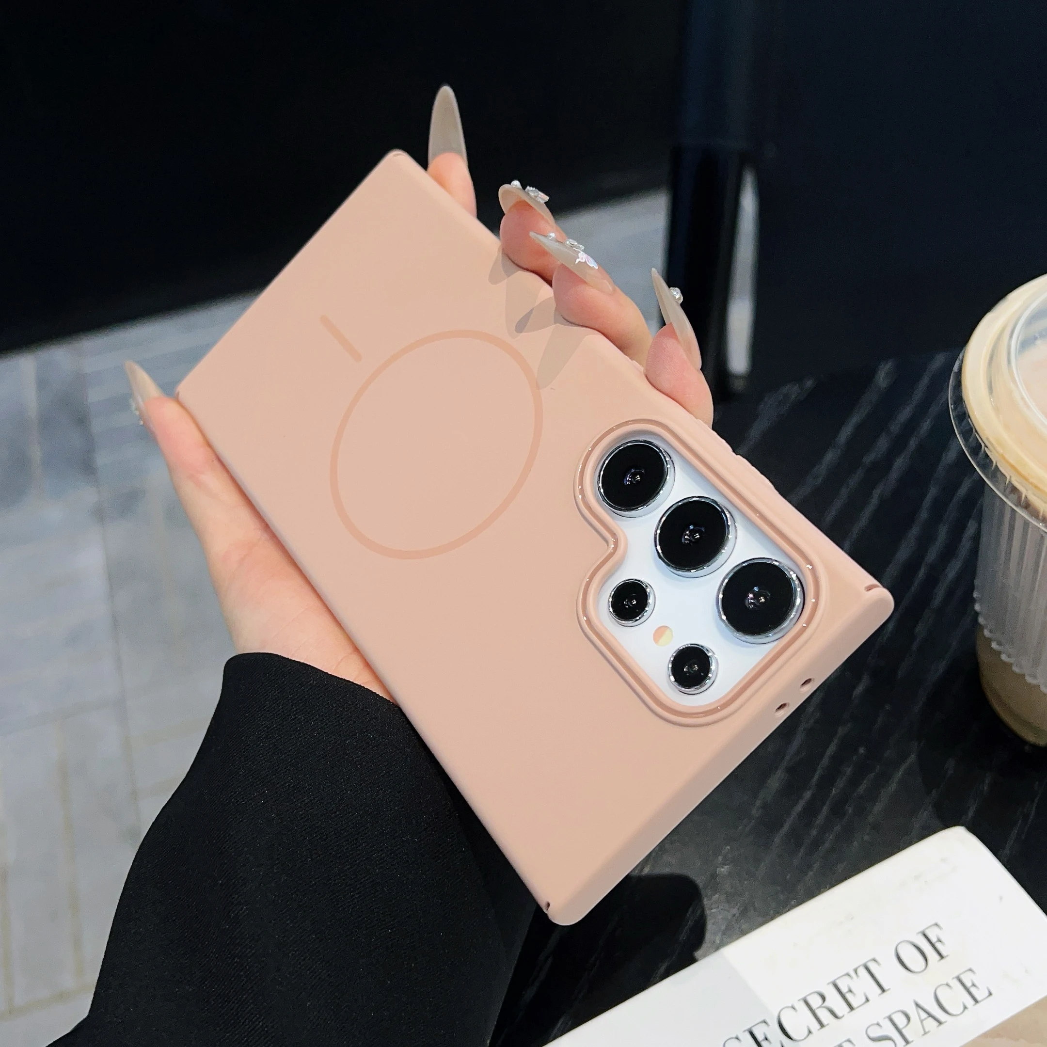 Sleek Magnetic Matte Shockproof Hard Case - Slim Design & Enhanced Protection