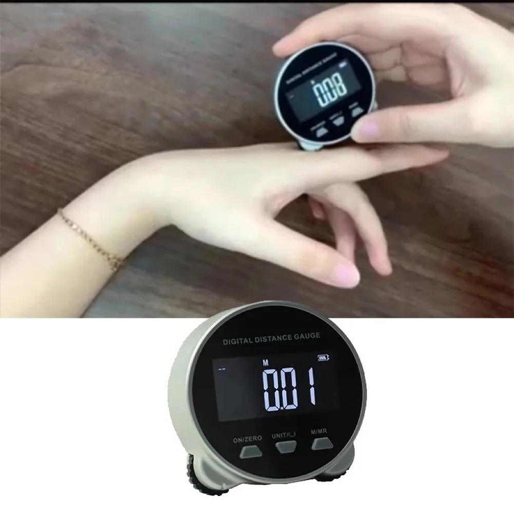 Tape Measure Electronic Tape Measure Digital Roller Ruler Portable Electronic Distance Meter 0-199.999m High Accuracy For Indoor Outdoor Use