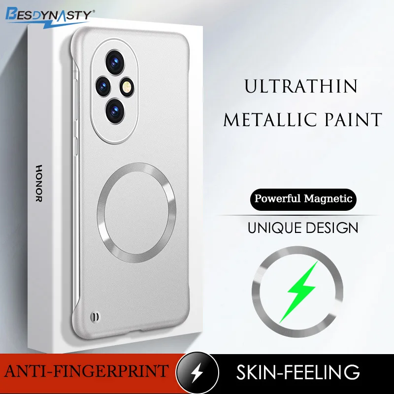 Ultrathin Frameless Magnetic Wireless Charging Hard Shell Case