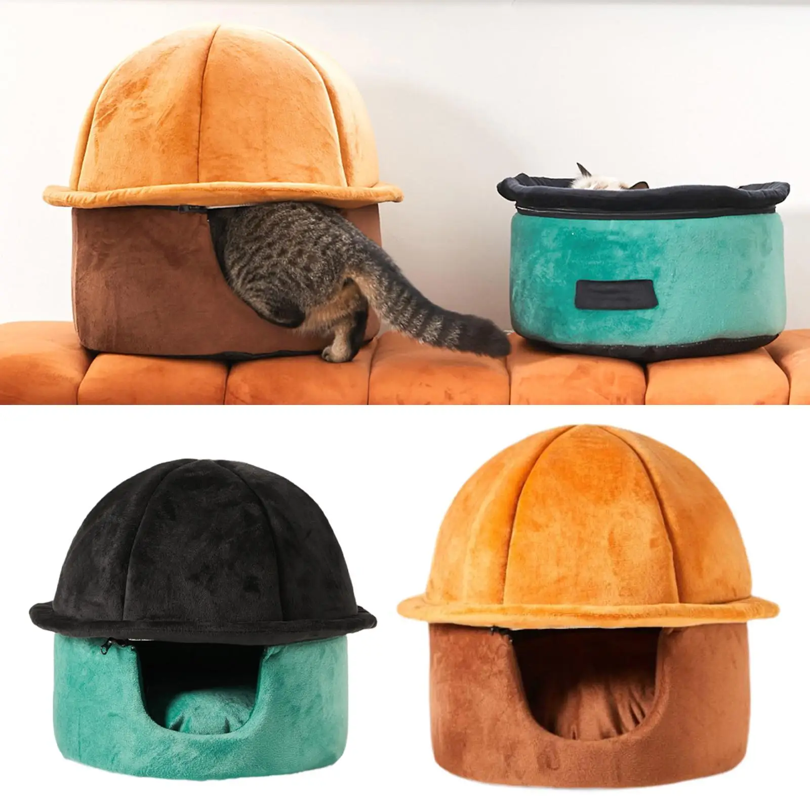 Cats Tunnel Bed with Zipper Washable Training Toy Detachable Easy to Carry Cozy Pet Cave Nest for Senior Cats Rabbits Play Puppy Cats Tunnel Bed with Zipper Washable Training Toy Detachable Easy to Carry Cozy Pet Cave Nest for Senior Cats Rabbits Play Puppy