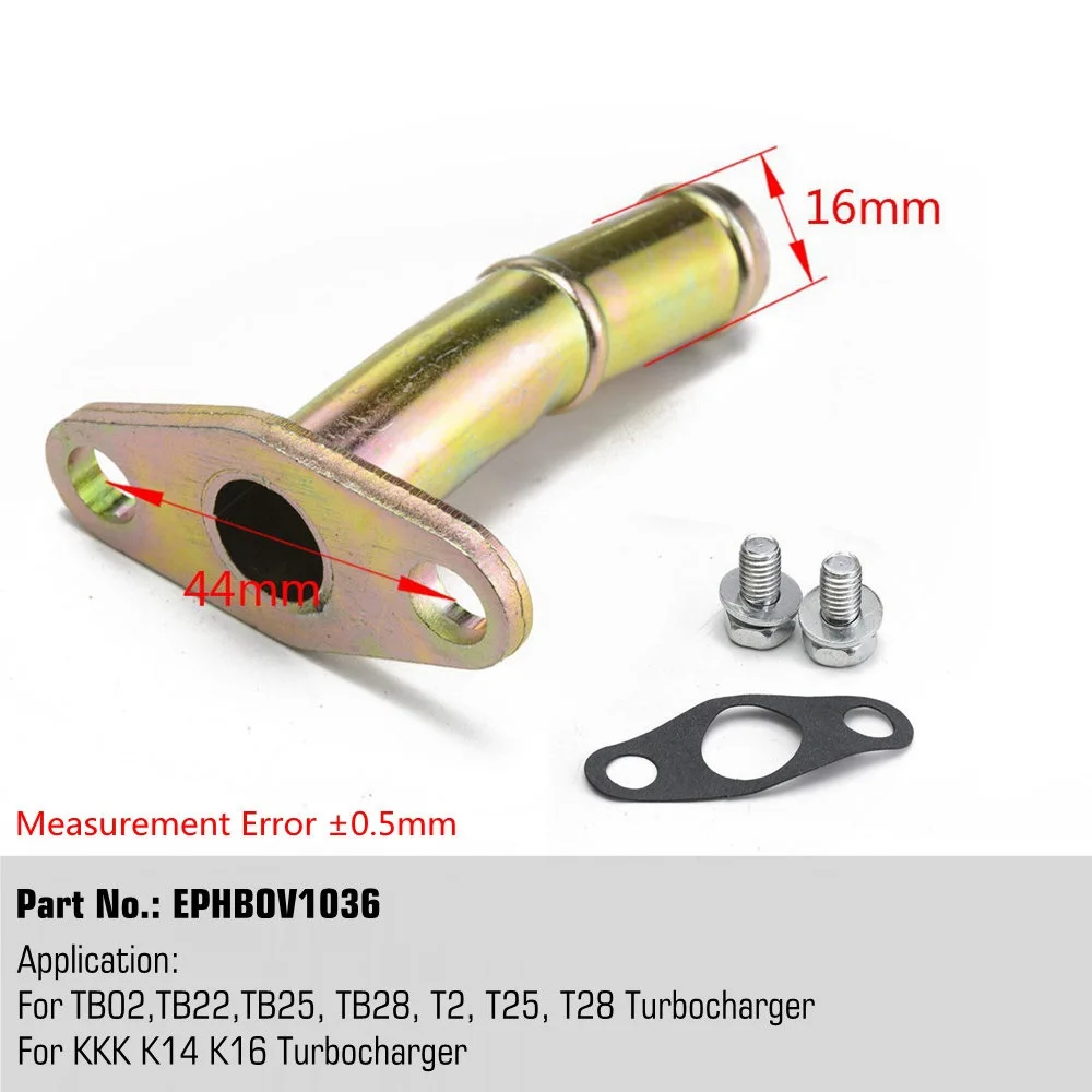 Kit Tuyau Retour D'huile Turbo En Acier Inoxydable - Compatible TD02, TD04, TF035, KKK K03, Etc.