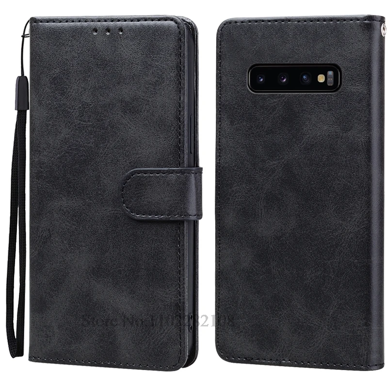 Leather Flip Wallet Case Cover for Samsung Galaxy S10 Series