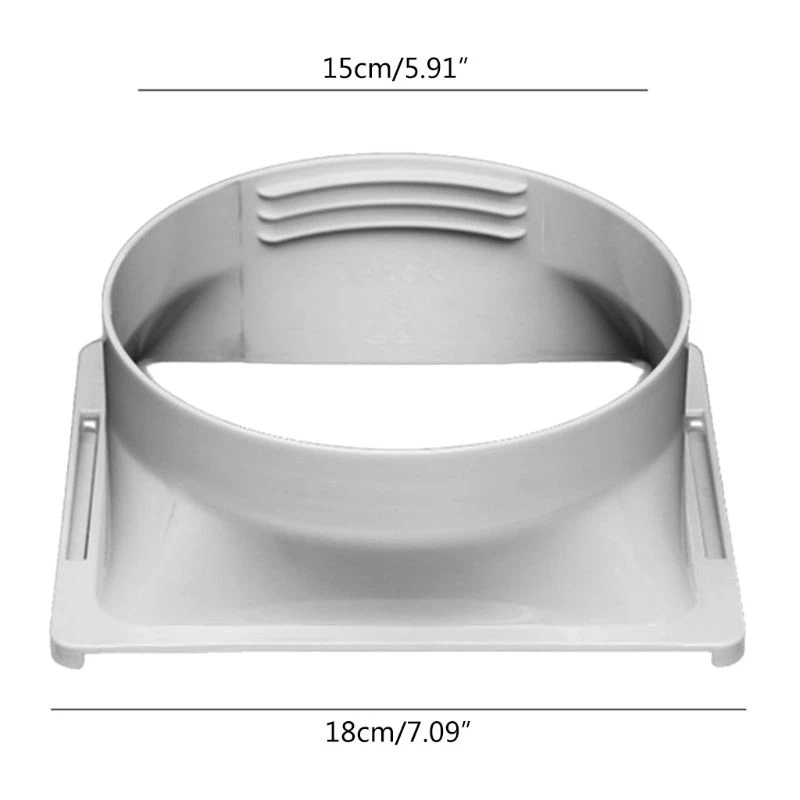 

15cm Square Portable Air Conditioning Body Exhaust Duct Pipe Connector Dropship